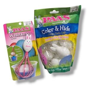 PAAS Dyeable Plastic Egg Kit & Whiskers Egg Dipper Set